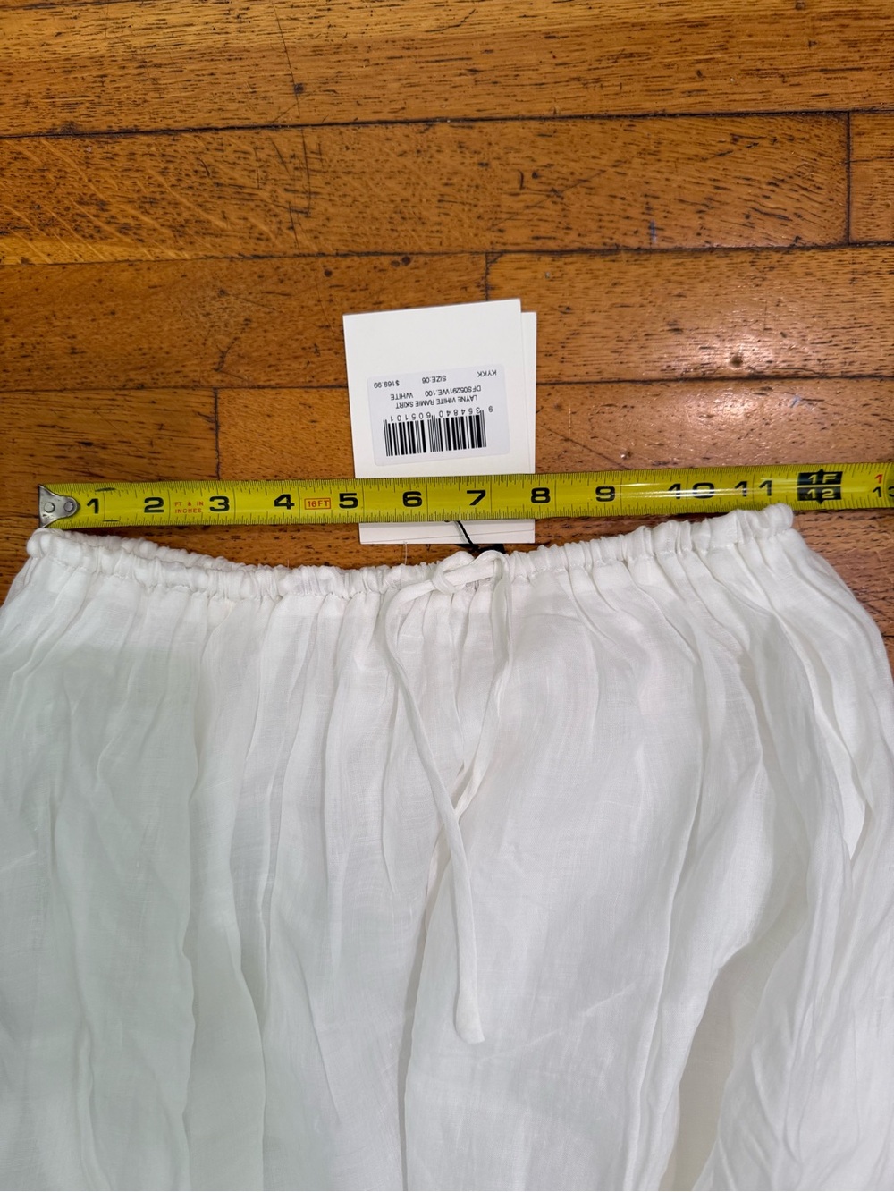 DISSH Layne White Ramie Maxi Skirt - Picture 13 of 15